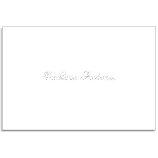 Classic Folded Note Cards - Embossed